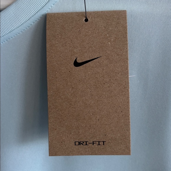 NWT Nike Dri-Fit Womens Training Top L Sky Blue - Picture 8 of 12